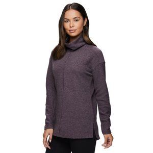 RBX Active Women's Textured Cowl Neck Pullover Tunic Sweater.. Size M Purple